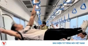Công an TP HCM xử lý hành vi hít xà đơn trên tàu Metro số 1